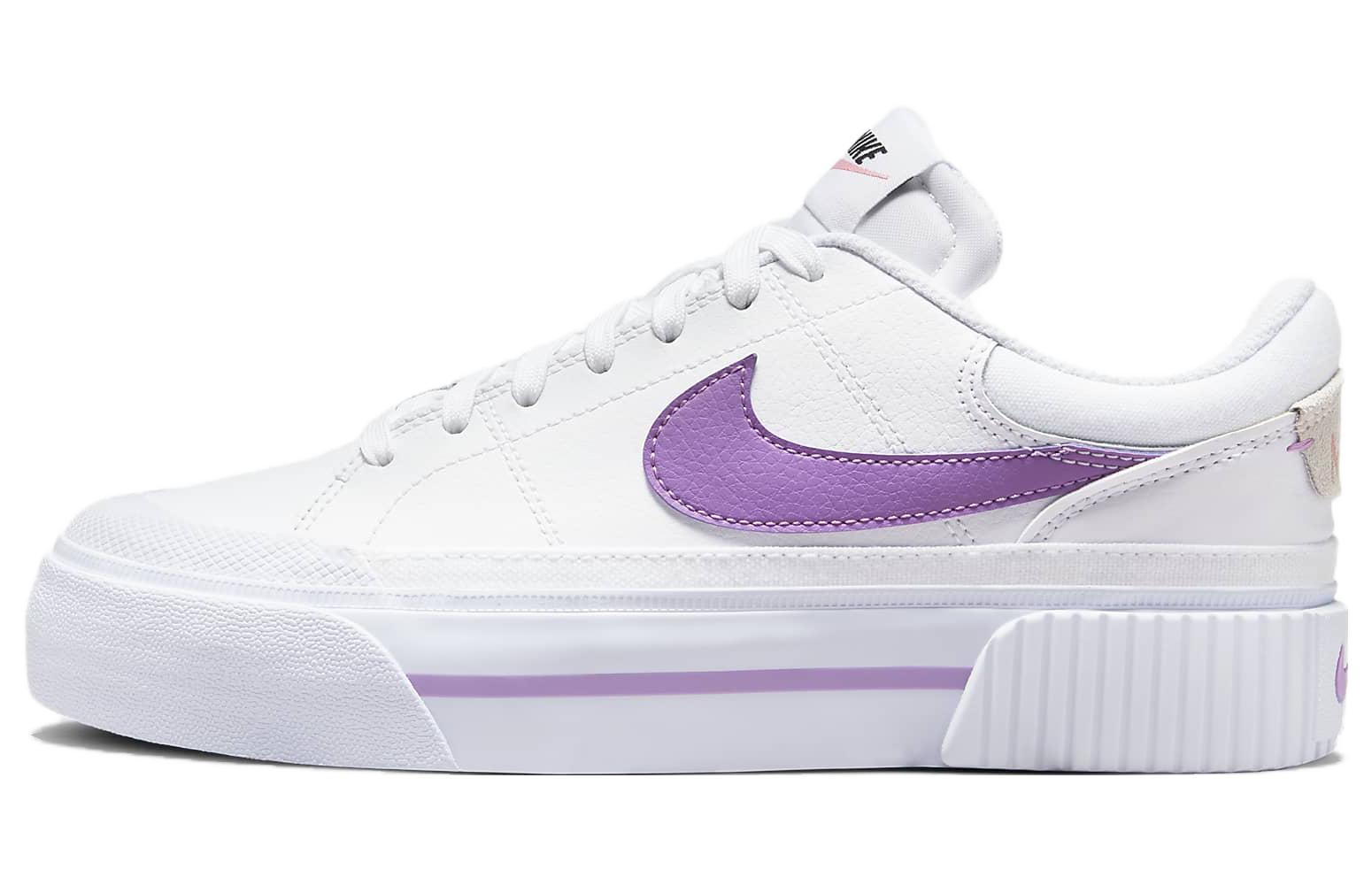 (Women) Nike Court Legacy 'Soft Comfort Versatile Durable Low Top White Purple' DM7590-103