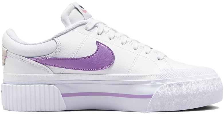 (W) Nike Court Legacy 'Lembut Selesa Serba Boleh Tahan Lama Rendah Putih Ungu' DM7590-103 Order (W) Nike Court Legacy 'Lembut Selesa Serba Boleh Tahan Lama Rendah Putih Ungu' DM7590-103