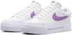 (W) Nike Court Legacy 'Lembut Selesa Serba Boleh Tahan Lama Rendah Putih Ungu' DM7590-103