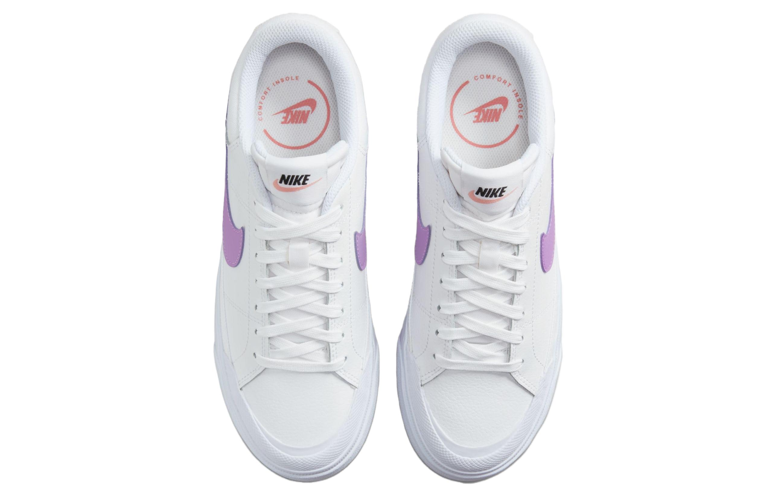 Purchase Nike Court Legacy 柔軟舒適萬用 耐磨 低筒 板鞋 女款 白紫