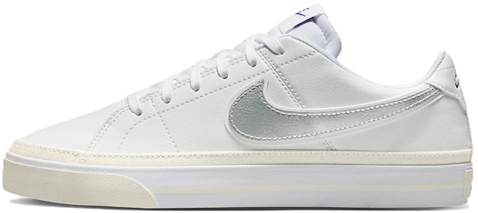 (W) Nike Court Legacy 'Putih Perak Metalik' DX3216-100 Buy (W) Nike Court Legacy 'Putih Perak Metalik' DX3216-100