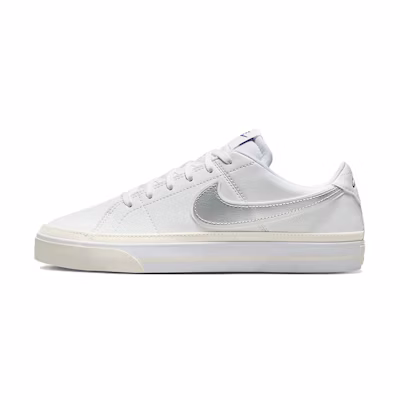 (W) Nike Court Legacy 'White Metallic Silver'