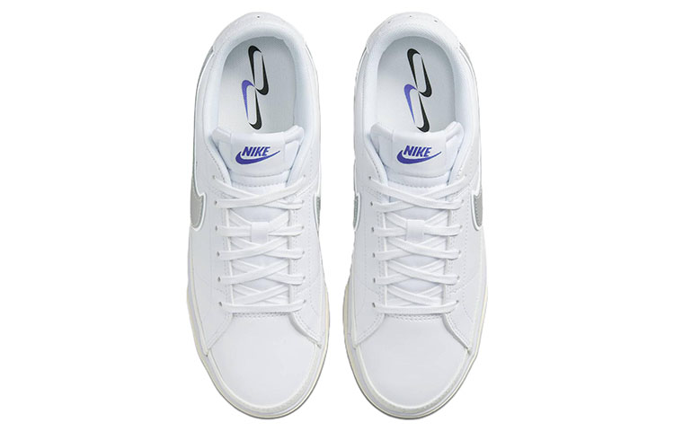 (W) Nike Court Legacy 'White Metallic Silver' 圖 4