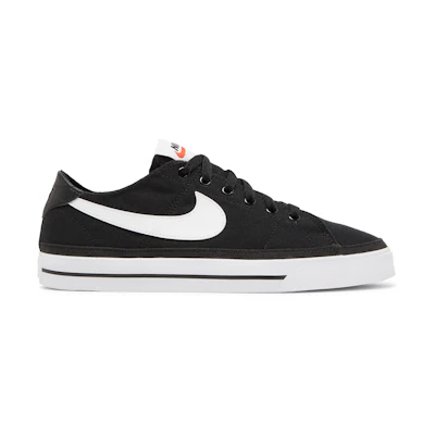 (W) Nike Court Legacy Canvas 'Black White'