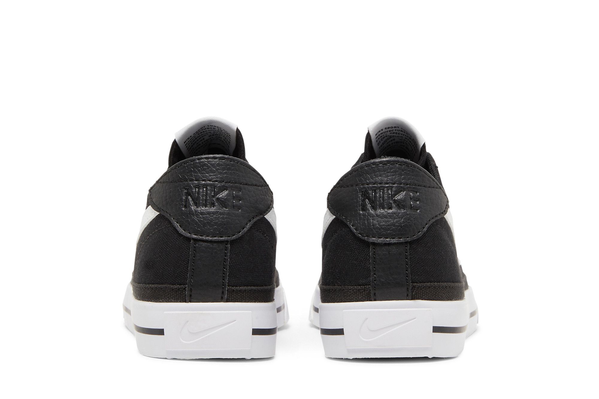 Sizing (Women) Nike Court Legacy Canvas 'Black White' CZ0294-001