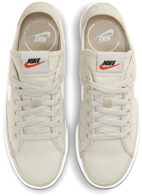 Nike Court Legacy CNVS 防滑 低筒 帆布鞋 女款 米白色 Shop Nike Court Legacy CNVS 防滑 低筒 帆布鞋 女款 米白色