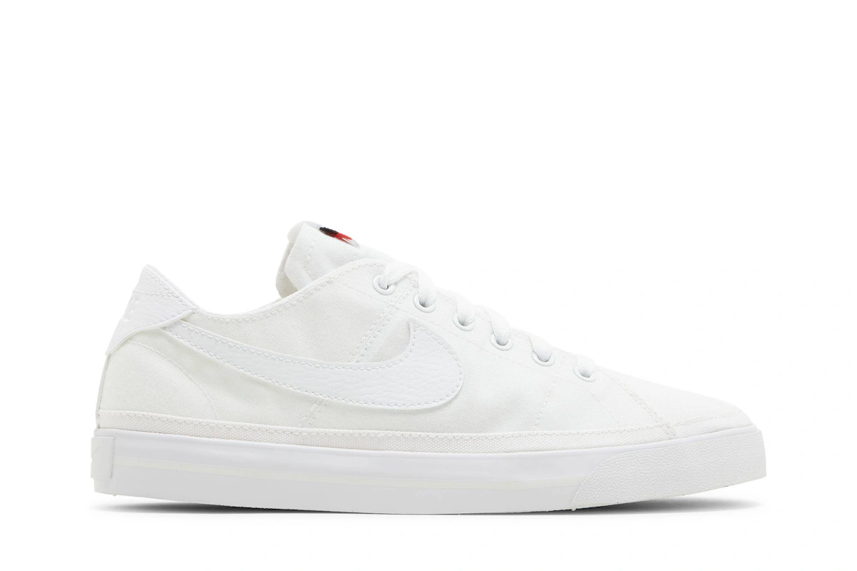 (Women) Nike Court Legacy Canvas 'Triple White'