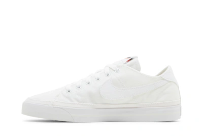 (Women) Nike Court Legacy Canvas 'Triple White'