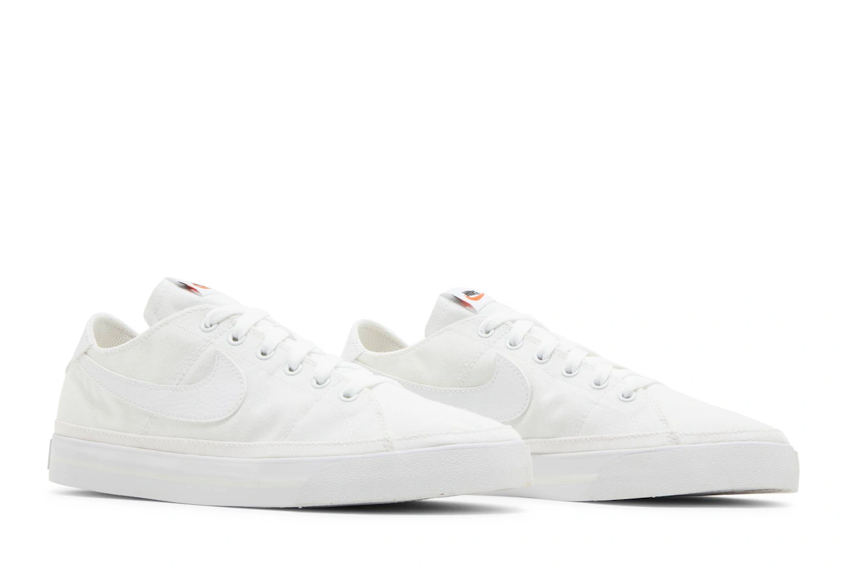 (Women) Nike Court Legacy Canvas 'Triple White'