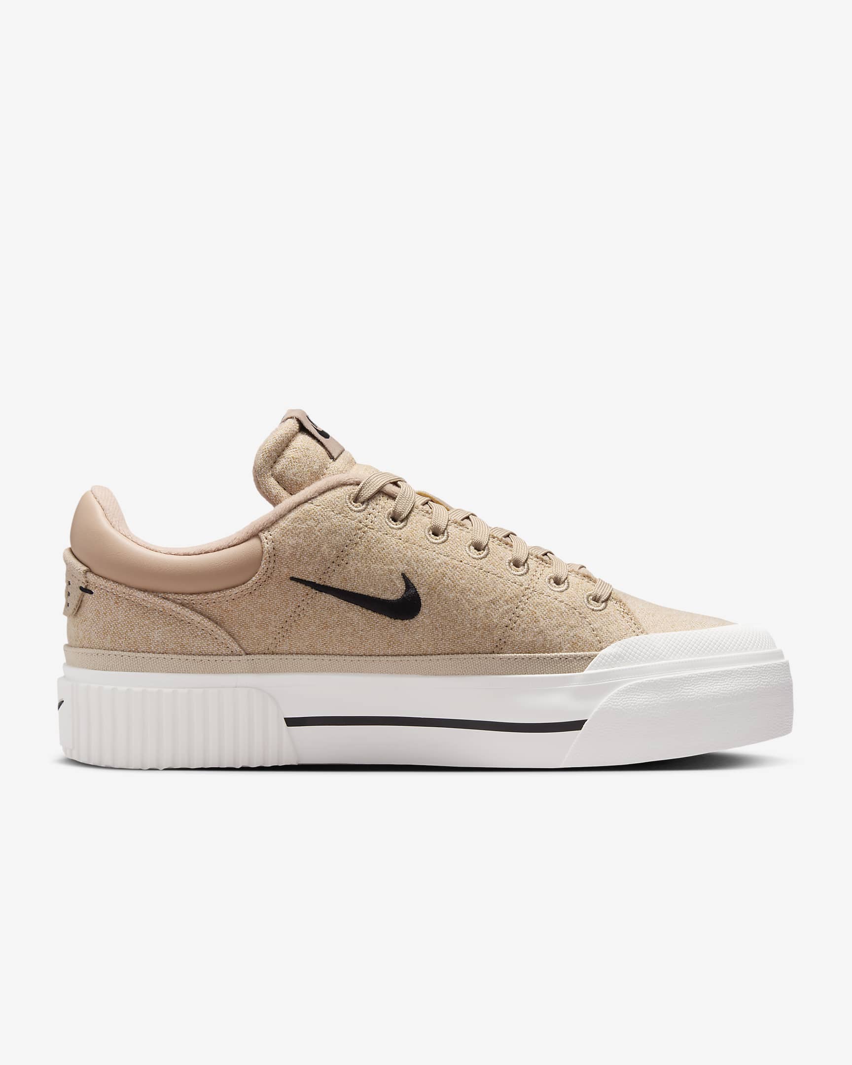 Shop (W) Nike Court Legacy Lift 'Hemp Sail Sandrift' Sepatu Kasut FZ2606-200
