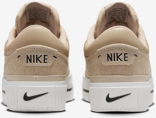 (Women) Nike Court Legacy Lift 'Hemp Sail Sandrift' FZ2606-200 Details for (Women) Nike Court Legacy Lift 'Hemp Sail Sandrift' FZ2606-200