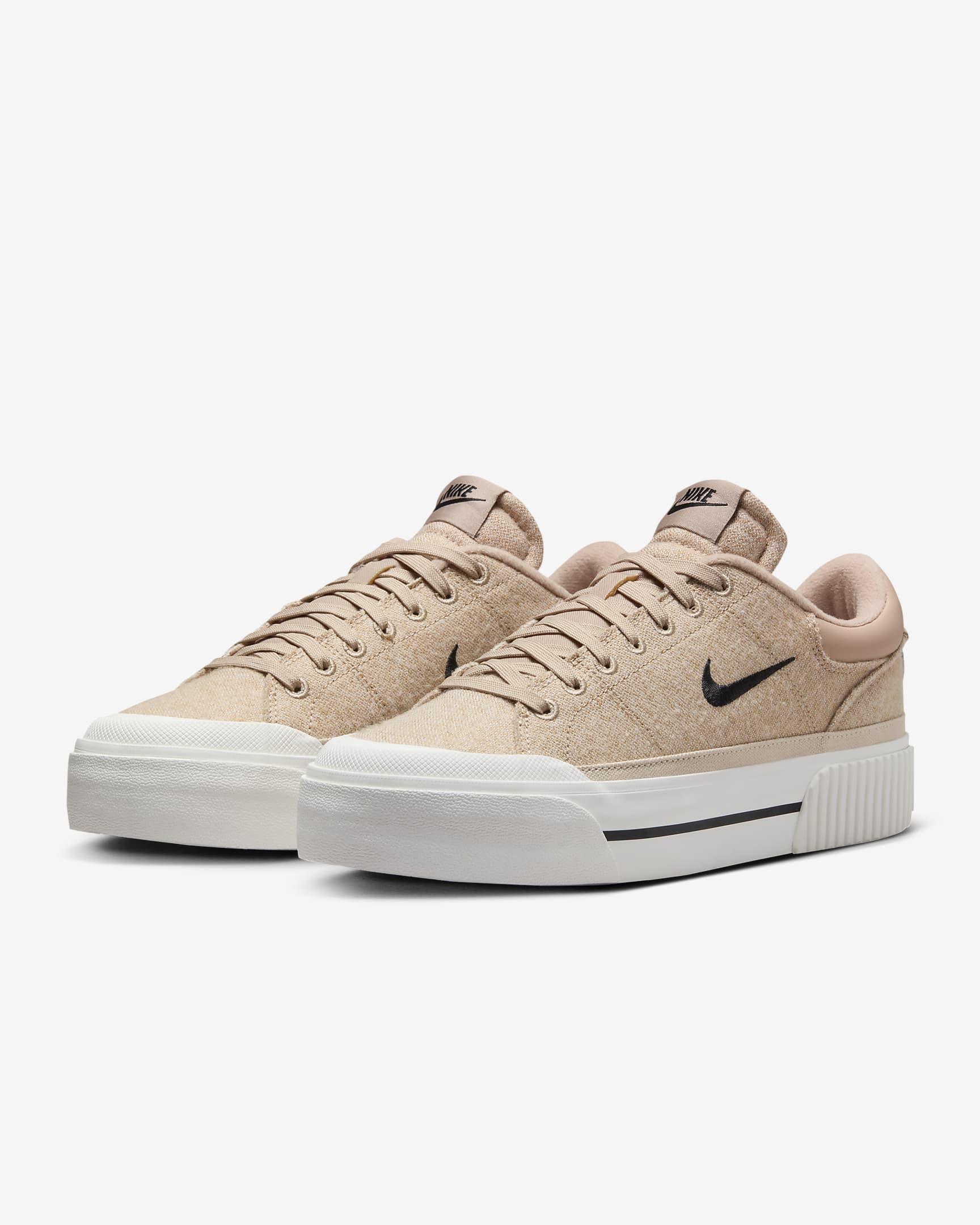 Details for (W) Nike Court Legacy Lift 'Hemp Sail Sandrift' Sepatu Kasut FZ2606-200