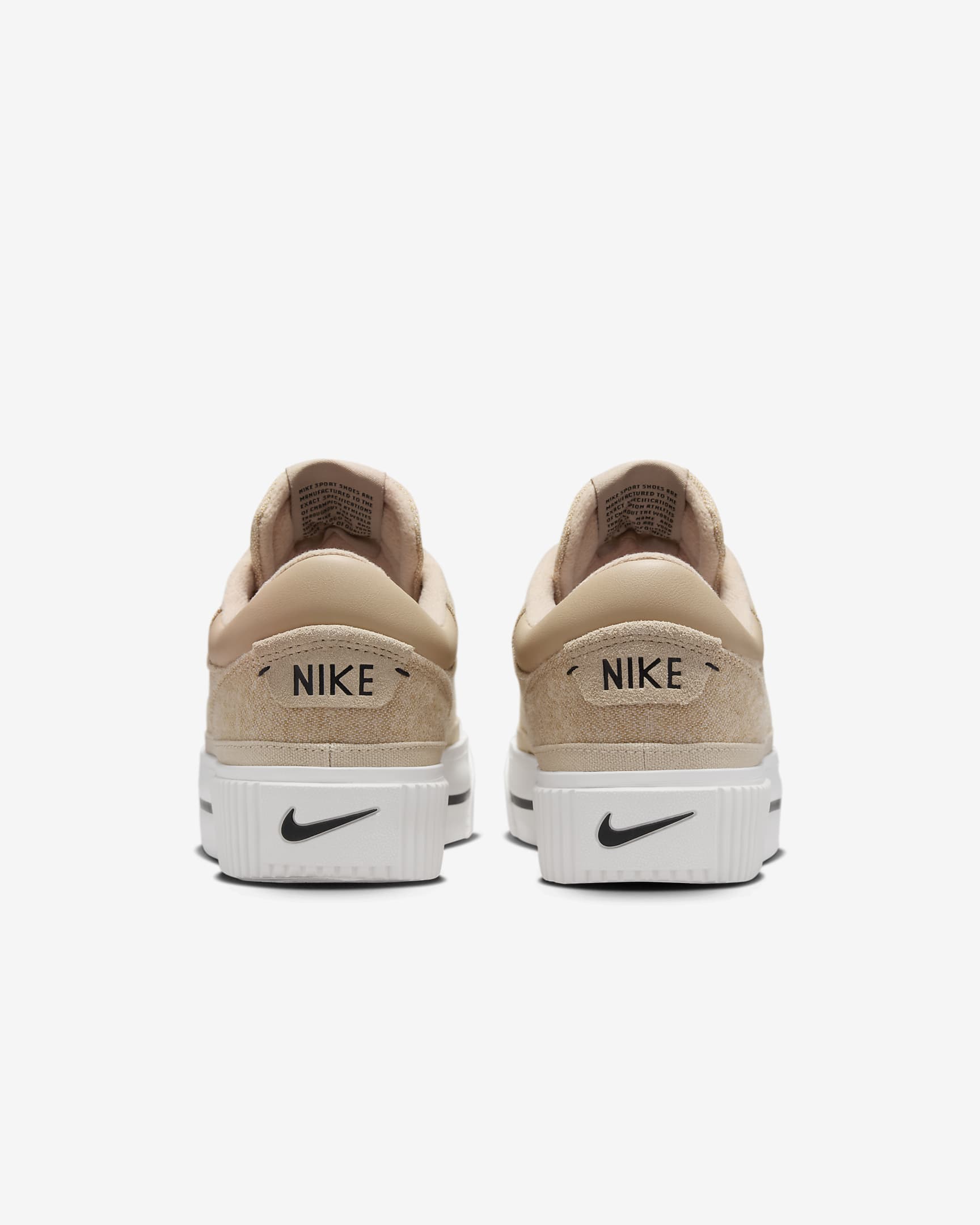 Sizing (W) Nike Court Legacy Lift 'Hemp Sail Sandrift' Sepatu Kasut FZ2606-200