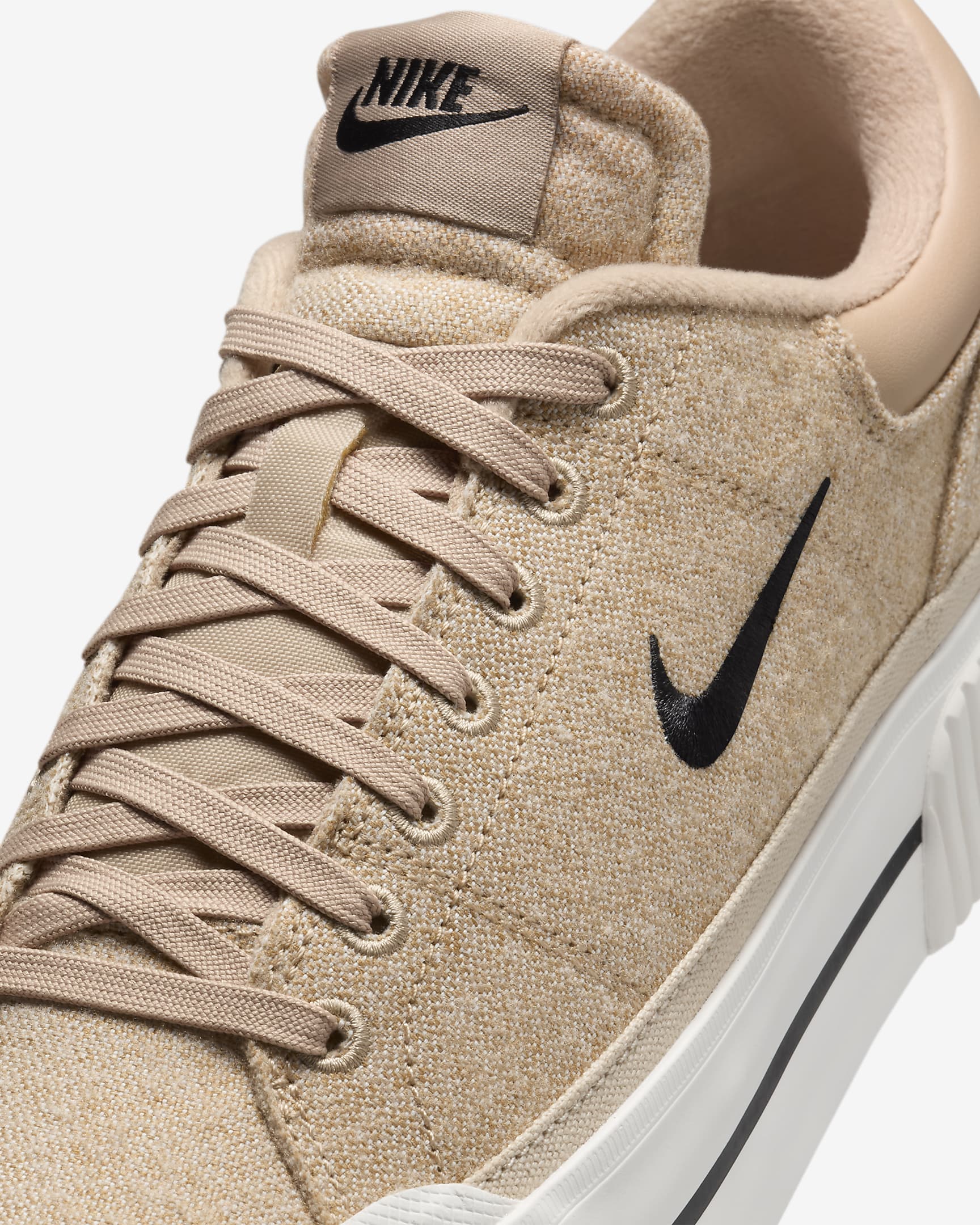Cheap (W) Nike Court Legacy Lift 'Hemp Sail Sandrift' Sepatu Kasut FZ2606-200