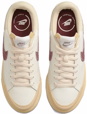 (Women) Nike Court Legacy Lift 'Sail Dark Beetroot' DZ4766-133 Shop (Women) Nike Court Legacy Lift 'Sail Dark Beetroot' DZ4766-133
