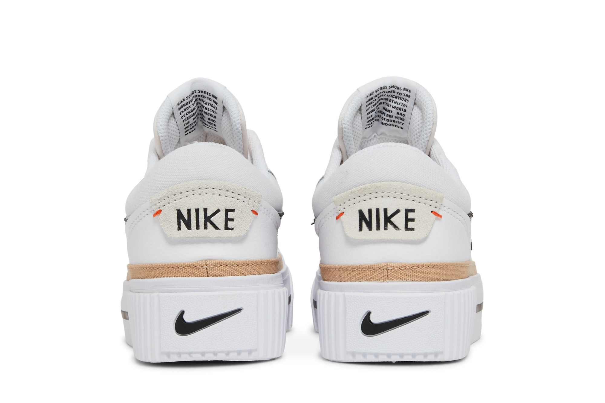 Sizing 女款 Nike Court Legacy Lift 'White Hemp' DM7590-100