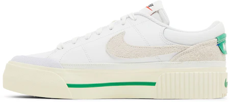 Lookbook (女性)Nike Court Legacy Lift「白色體育場綠」FJ5483-100
