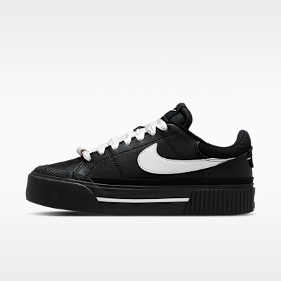 (Women) Nike Court Legacy Lift Black/White IR1388-001