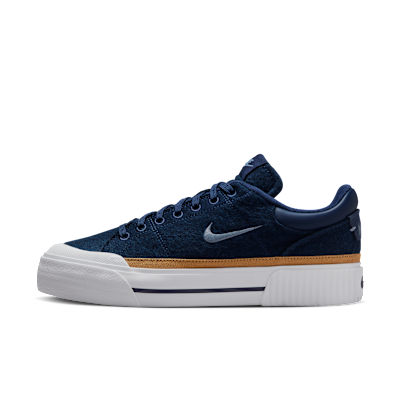 (Women) Nike Court Legacy Lift Midnight Navy/Flex/White/Ashen Slate FZ2606-400