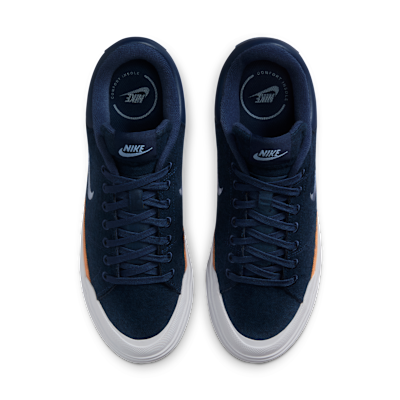 Shop (W) Nike Court Legacy Lift Midnight Navy/Flex/Putih/Ashen Slate. FZ2606-400