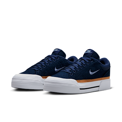 Purchase (W) Nike Court Legacy Lift Midnight Navy/Flex/Putih/Ashen Slate. FZ2606-400