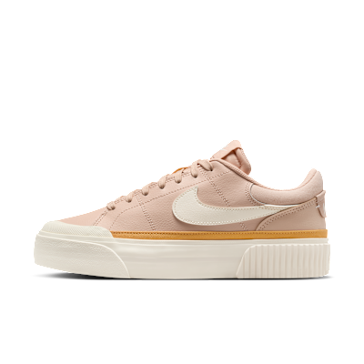 (Women) Nike Court Legacy Lift Sneakers Shimmer/Pale Ivory/Fallen/Chalk DM7590-202