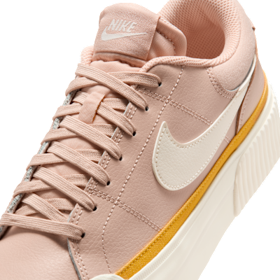 Sizing (W) Nike Court Legacy Lift 運動鞋 微光/淡象牙/深沉/粉筆 DM7590-202