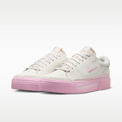 (W) Nike Court Legacy Lift VS Sale/Pink Foam Sepatu Wanita IV2039-100 Details for (W) Nike Court Legacy Lift VS Sale/Pink Foam Sepatu Wanita IV2039-100