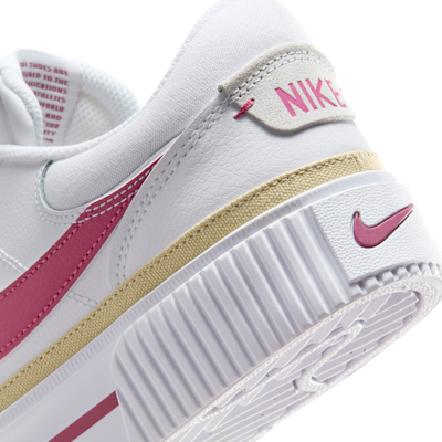 Cheap (W) Nike Court Legacy Lift 白金甜菜配色 DM7590-112