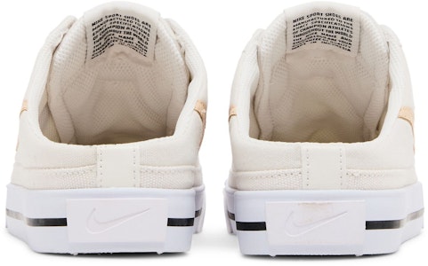 (W) Nike Court Legacy Mule 'Phantom Putih Onyx' DB3970-002 Details for (W) Nike Court Legacy Mule 'Phantom Putih Onyx' DB3970-002