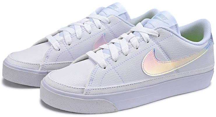 (Women) Nike Court Legacy Next Nature 'White Iridescent' FD0820-100 Lookbook (Women) Nike Court Legacy Next Nature 'White Iridescent' FD0820-100