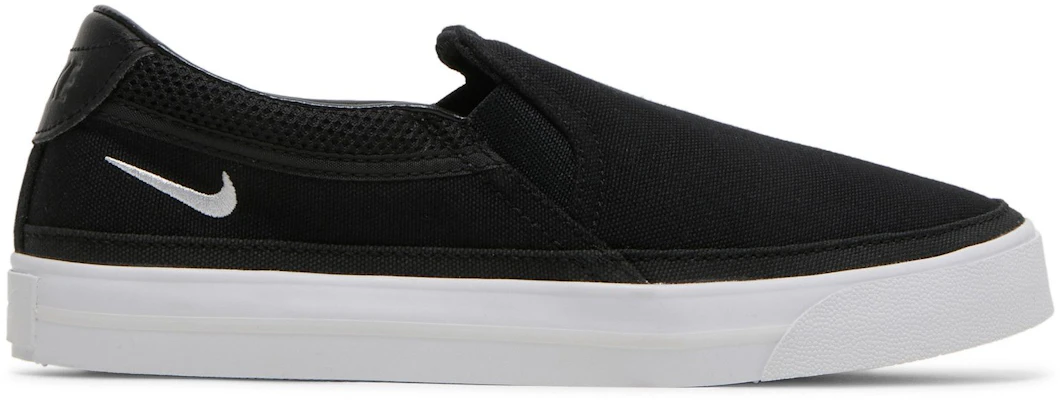 (W) Nike Court Legacy Slip-On 'Hitam Putih' CW6540-002 Buy (W) Nike Court Legacy Slip-On 'Hitam Putih' CW6540-002