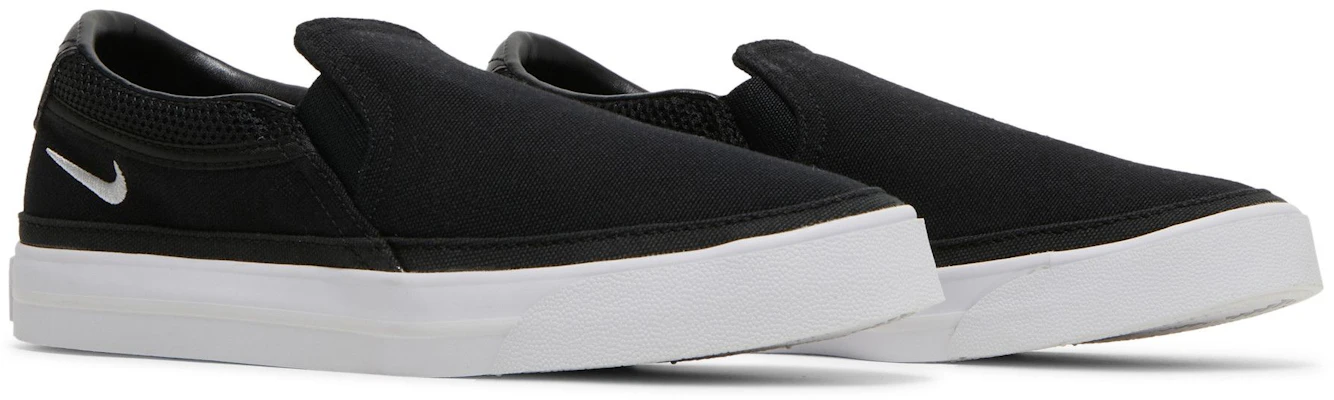 (W) Nike Court Legacy Slip-On 'Hitam Putih' CW6540-002 1