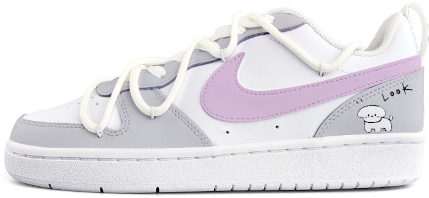 (Women) Nike Court Lite 2 'Cute Hand-drawn Puppy - Grey Purple' BQ5448-100(Team13-Puppy) Order (Women) Nike Court Lite 2 'Cute Hand-drawn Puppy - Grey Purple' BQ5448-100(Team13-Puppy)