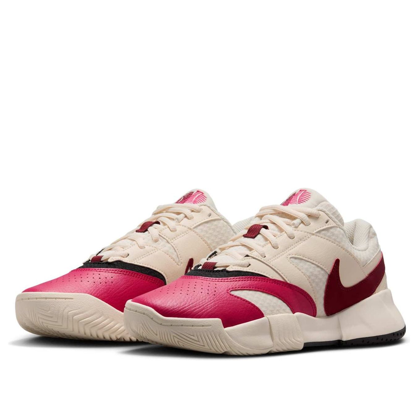 Lookbook (W) 나이키 코트 라이트 4 페일 아이보리 세일 블랙 팀 레드 FD6575-103