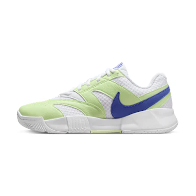 (W) Nike Court Lite 4 White/Light Liquid Lime/Sapphire