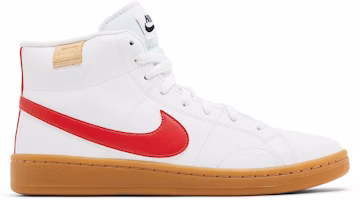(Women) Nike Court Royale 2 Mid 'White Siren Red Gum' CT1725-101 (Women) Nike Court Royale 2 Mid 'White Siren Red Gum' CT1725-101