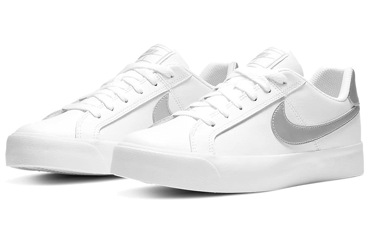Shop (Women) Nike Court Royale AC 'White Metallic Silver' AO2810-114