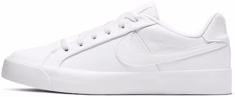 (Women) Nike Court Royale AC Canvas 'Triple White' CD5405-101 (Women) Nike Court Royale AC Canvas 'Triple White' CD5405-101