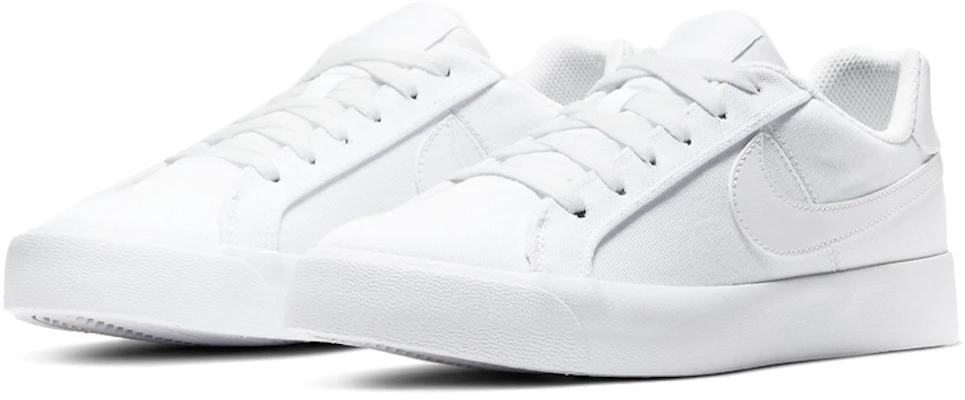 (W) Nike Court Royale AC Canvas ''Triple Wit'' CD5405-101 Lookbook (W) Nike Court Royale AC Canvas ''Triple Wit'' CD5405-101