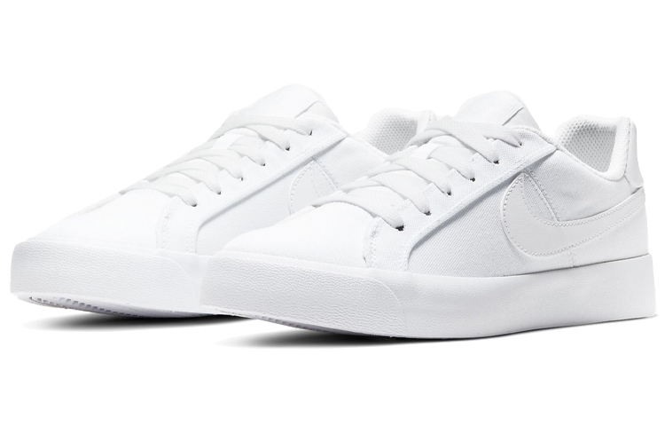 (W) Nike Court Royale AC Canvas 'Triple White' 圖 3