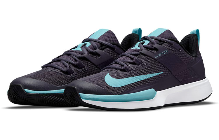 Lookbook (W) Nike Court Vapor Lite Hitam/Biru DH2945-524