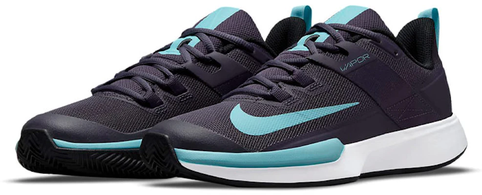 (W) Nike Court Vapor Lite Hitam/Biru DH2945-524 Lookbook (W) Nike Court Vapor Lite Hitam/Biru DH2945-524