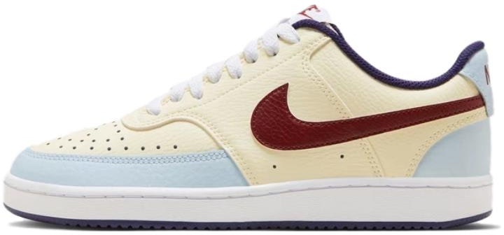 women-nike-court-vision-low-comfort-classic-non-slip-wear-resistant-yellow-beige-fv-8114-161