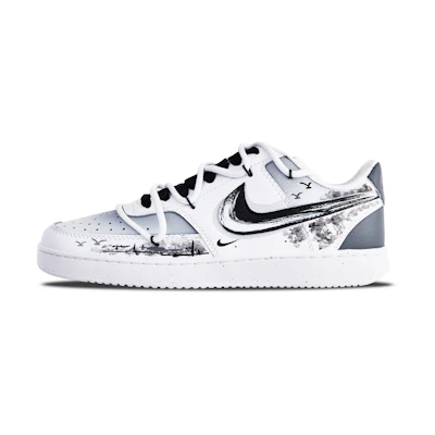 (W) Nike Court Vision 1 Low 'Ink Graffiti'