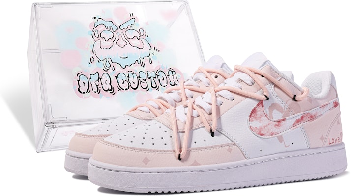 (Women) Nike Court Vision 'Custom Cloud Graffiti Fade' CD5434-100-465184 Buy (Women) Nike Court Vision 'Custom Cloud Graffiti Fade' CD5434-100-465184