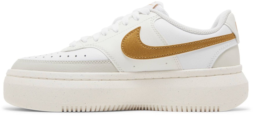 (W) Nike Court Vision Alta 'Sail Emas Metalik' DZ5394-100 Lookbook (W) Nike Court Vision Alta 'Sail Emas Metalik' DZ5394-100