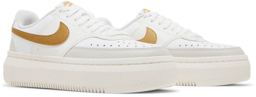 (W) Nike Court Vision Alta 'Sail Emas Metalik' DZ5394-100 Cheap (W) Nike Court Vision Alta 'Sail Emas Metalik' DZ5394-100