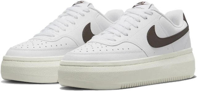 (W) Nike Court Vision Alta 'Blanco Marrón' DM0113-103 Lookbook (W) Nike Court Vision Alta 'Blanco Marrón' DM0113-103
