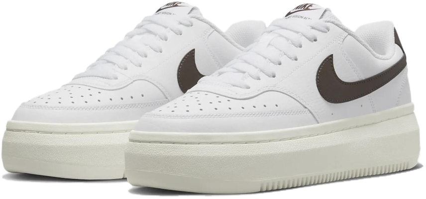 (Women) Nike Court Vision Alta 'White Baroque Brown' DM0113-103 Lookbook (Women) Nike Court Vision Alta 'White Baroque Brown' DM0113-103